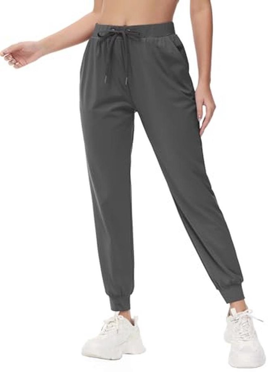 Dames Joggingbroeken met Pockets - Sportieve Tapered Broeken voor Lounge en Yoga