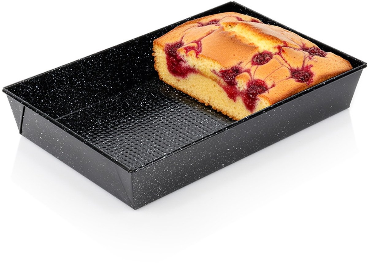 Bakvorm Graniet 36x24x6 cm - Springvorm - Vorm voor Bakken - Taartvorm - Bakplaat