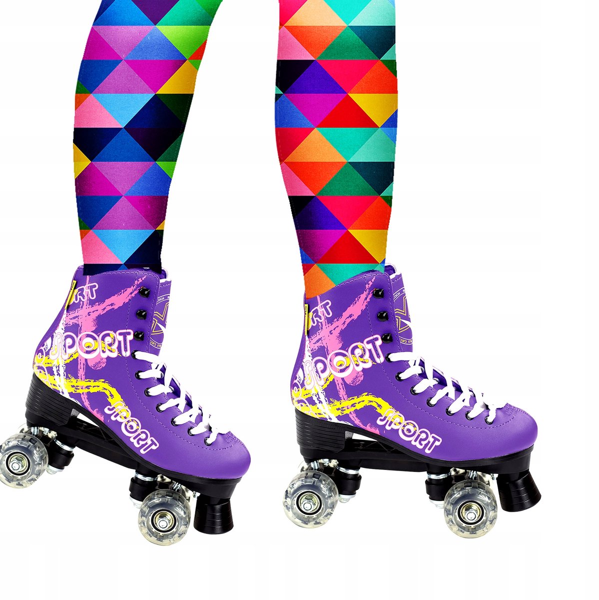Nils Extreme LED-rolschaatsen maat 37 - Klassieke rubberen wielen