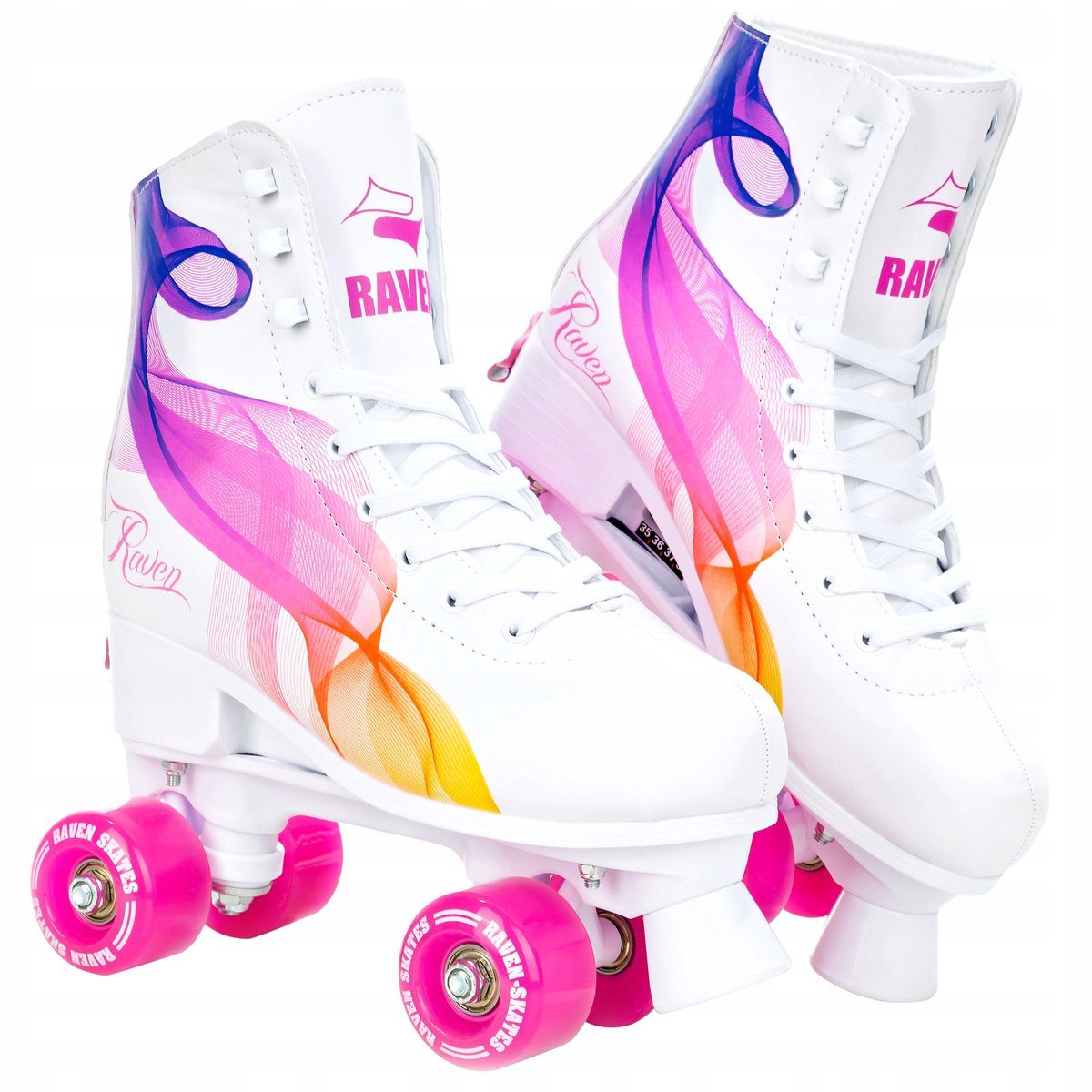RAVEN Serena Verstelbare Skates Oranje/Roze Maat 39-42