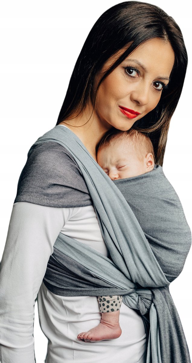 Lennylamb Draagdoek Howlit - 4.2m - Grijs/Zilver