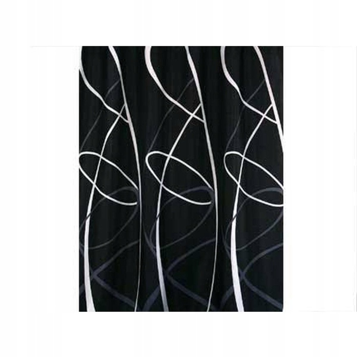 Waterdicht Douchegordijn Textiel Zigzag Patroon 200x180 cm