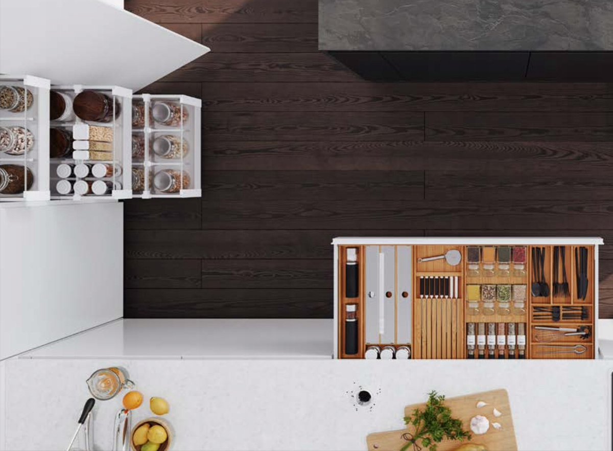 Dressoir Lade Organizer Kruiden - Eikenhout 26x47,2cm