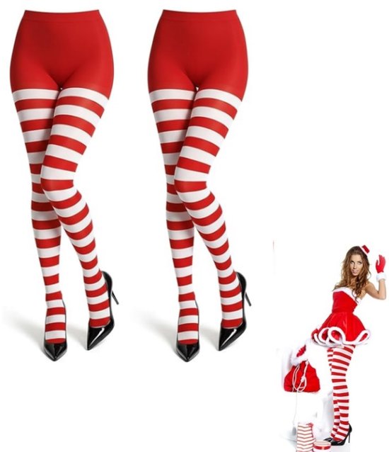 Dames overknees in zwart met roze neon strepen