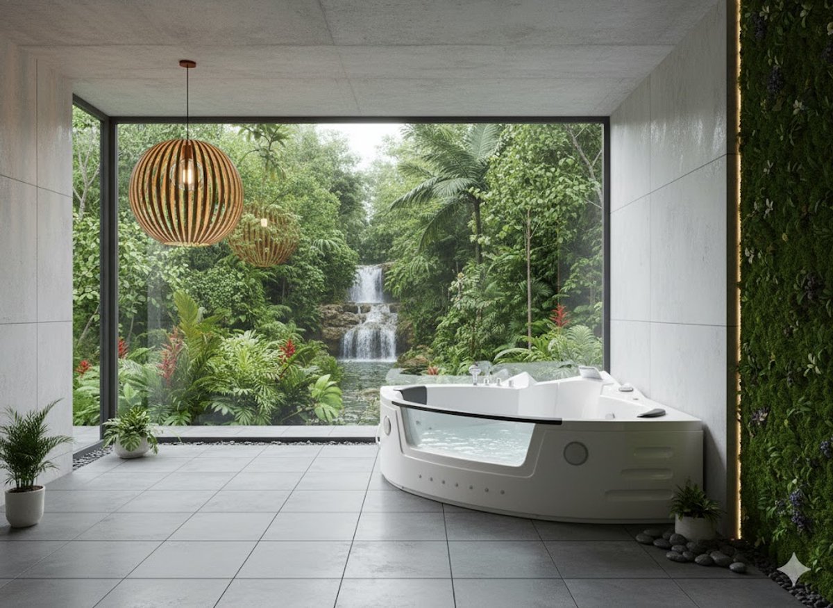 Luxe Indoor Whirlpool Milano 140 × 140 cm voor 2 Personen - afbeelding 3