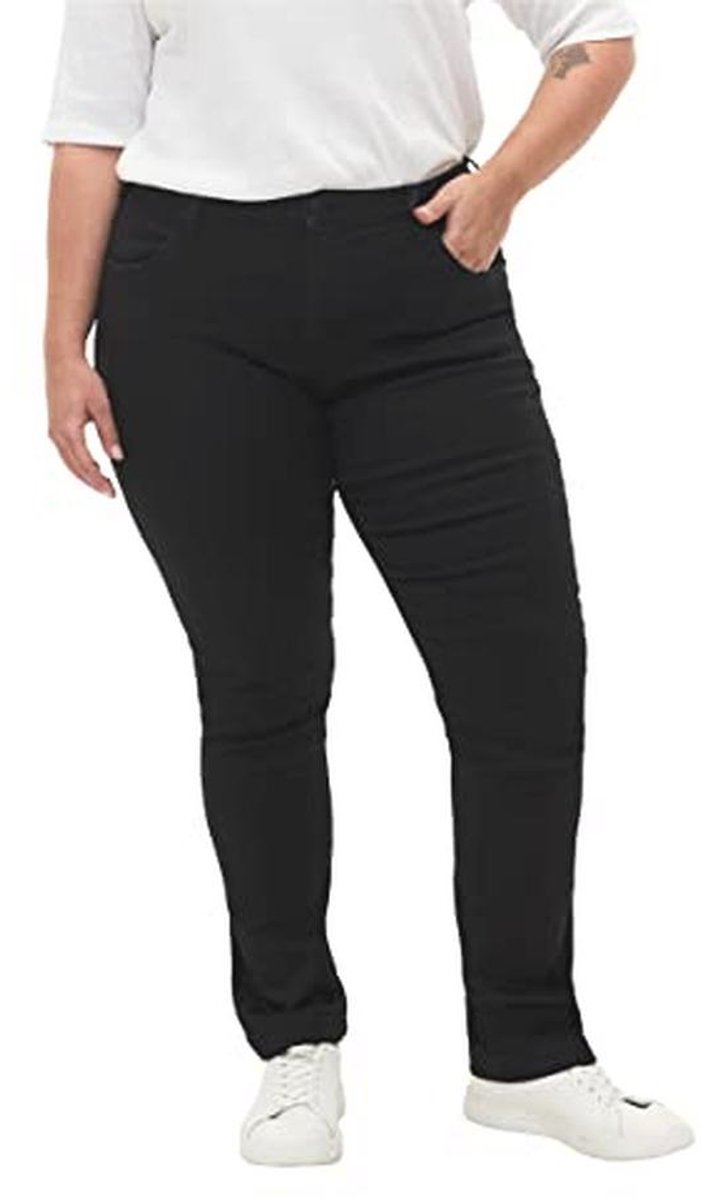 Dames Plus Size Slim Fit Jeans Met Normale Taille
