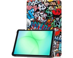 Hoesje Geschikt voor Samsung Galaxy Tab A11 Plus / A9 Plus - Dun & Stevig - Trifold Bookcase - Hard Cover - Hardcover Book Case - Tablet Hoes - Graffity