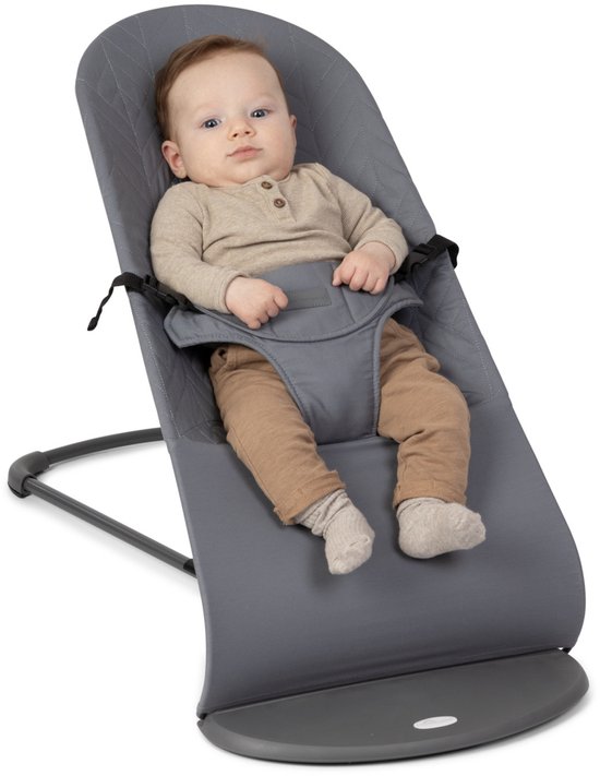 A Tiny Lovely Planet - Wipstoel - Babyschommelstoel - Baby Swing - Wipstoeltjes - 3 Verstelbare Hoeken - Donkergrijs