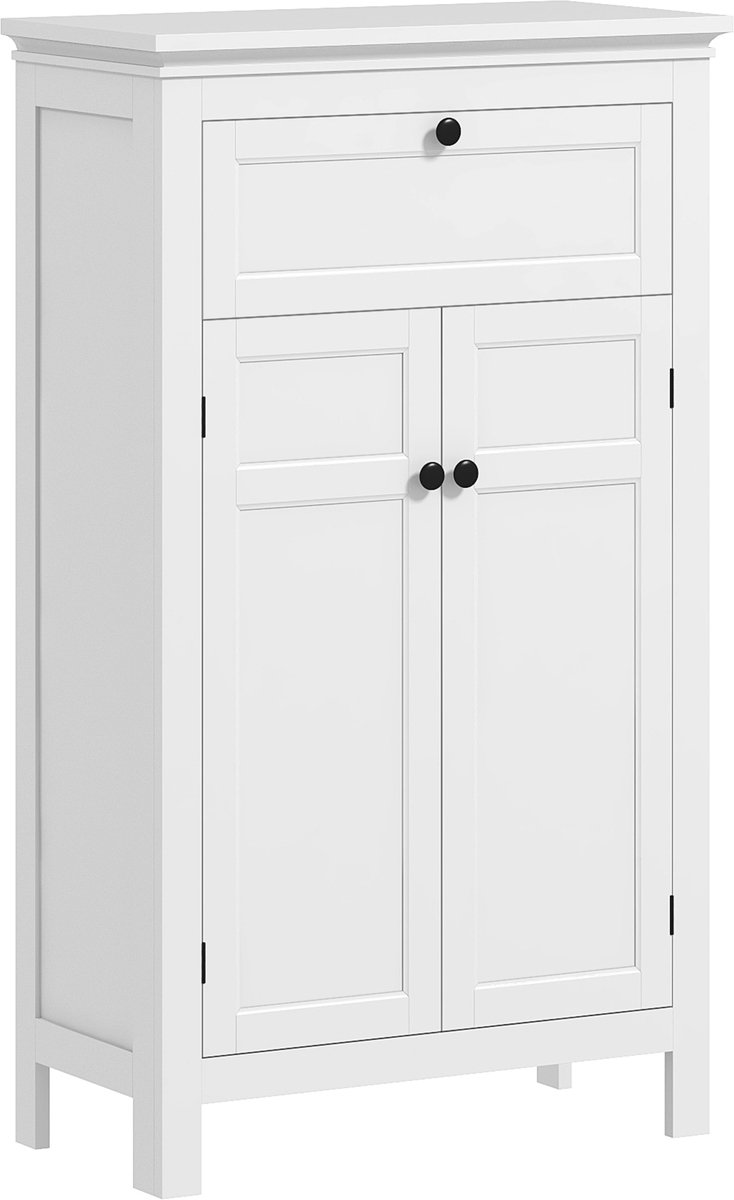 HOMCOM-Badkamerkast-MDF-60x30x102.5cm-Wit