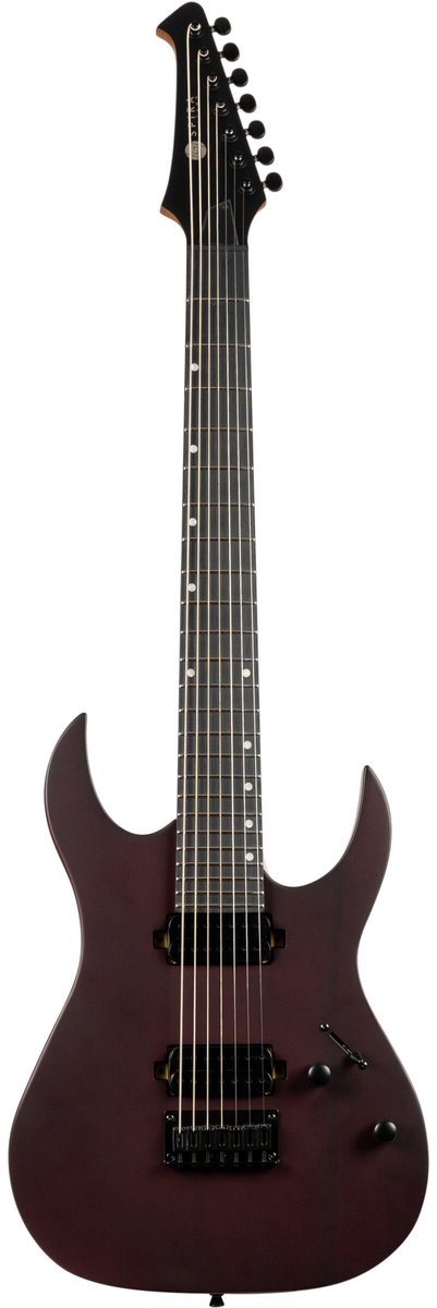 Spira Guitars S-407 MWR Satin Wine red elektrische gitaar