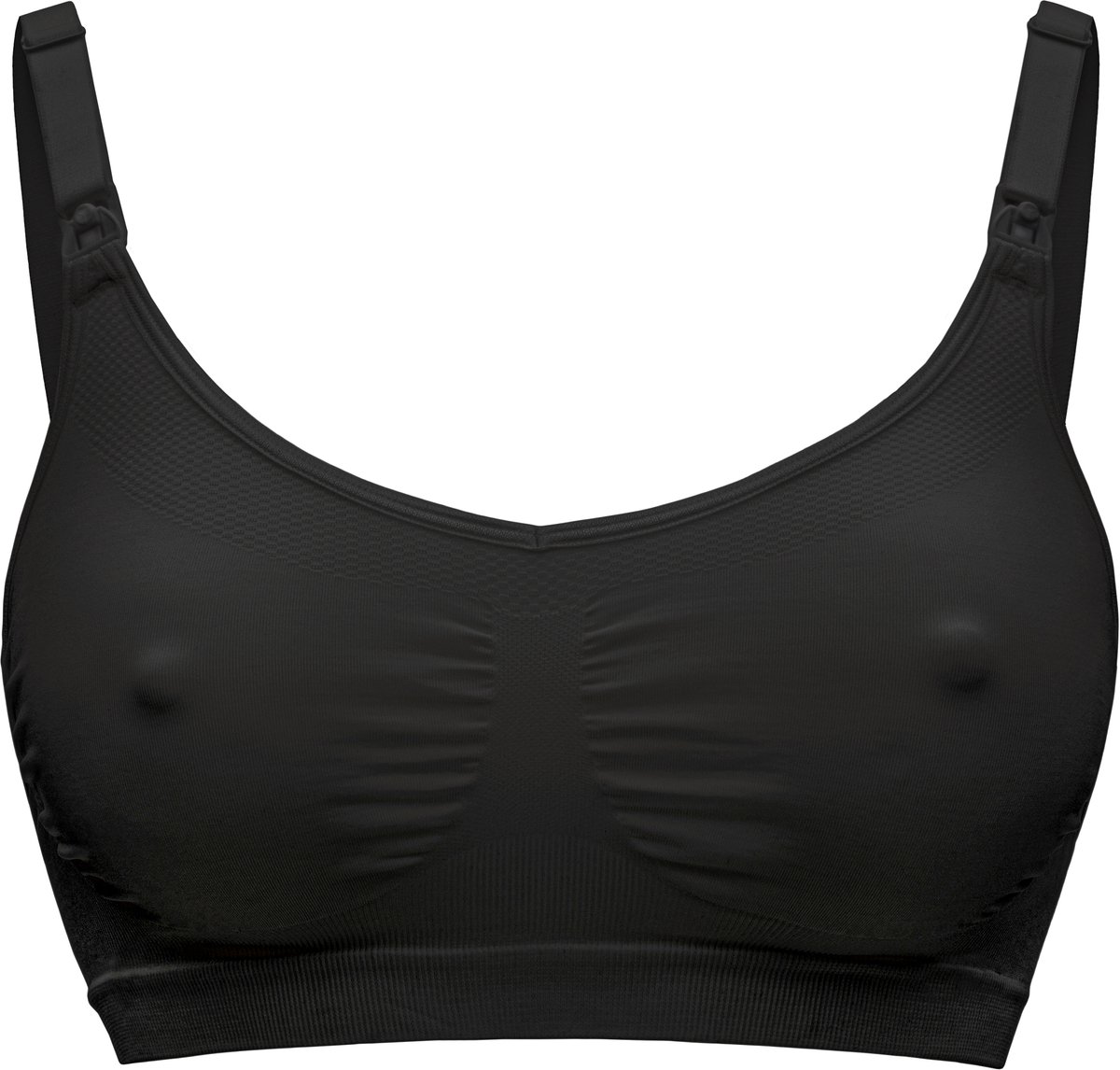 Medela Keep Cool bh - Naadloze voedingsbh - Zwangerschapsbh met 2 ademende zones - Soft Touchmateriaal - Zwart
