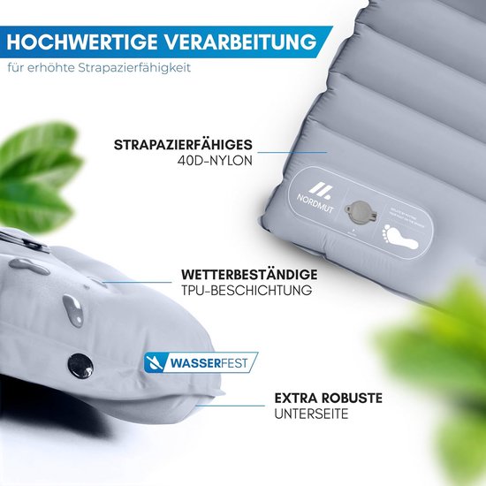 Zelfopblazende slaapmat voor 2 personen - 10 cm ultracomfortabele outdoor matras van Quechua — afbeelding 2