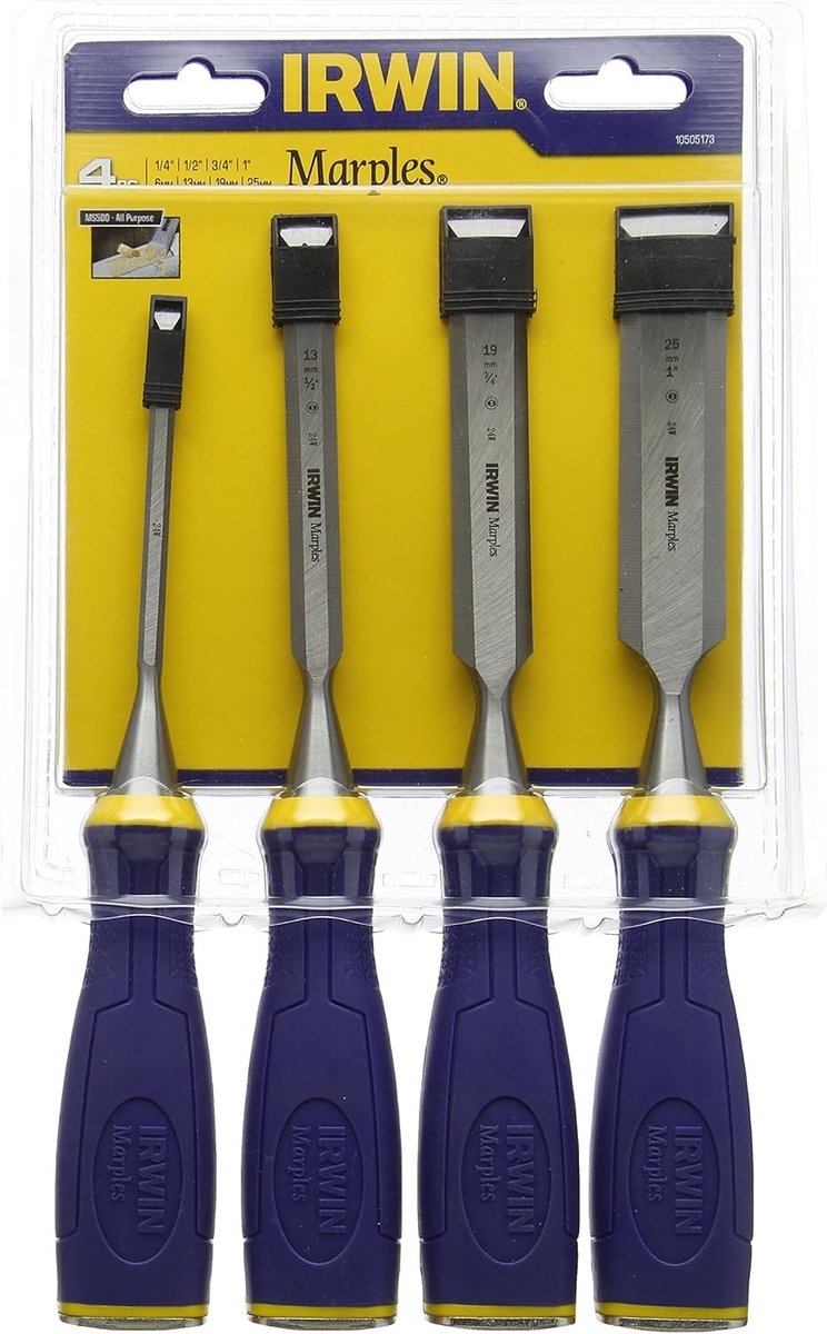 Beitelset met Bevel Edge - 4 Delige Multi-Functionele Beitel