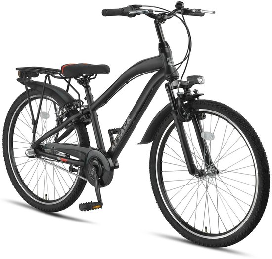 Altec Attack - Allroad Kinderfiets - Jongensfiets - Mountainbike - 24 inch - 3 versnellingen - Zwart van Altec — afbeelding 2