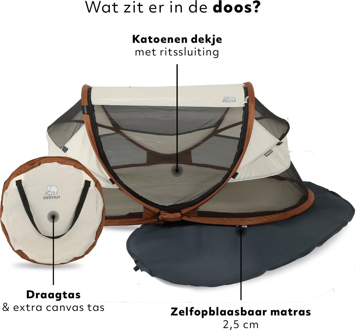 Deryan Baby Luxe Pop-Up Campingbedje thumbnail 3