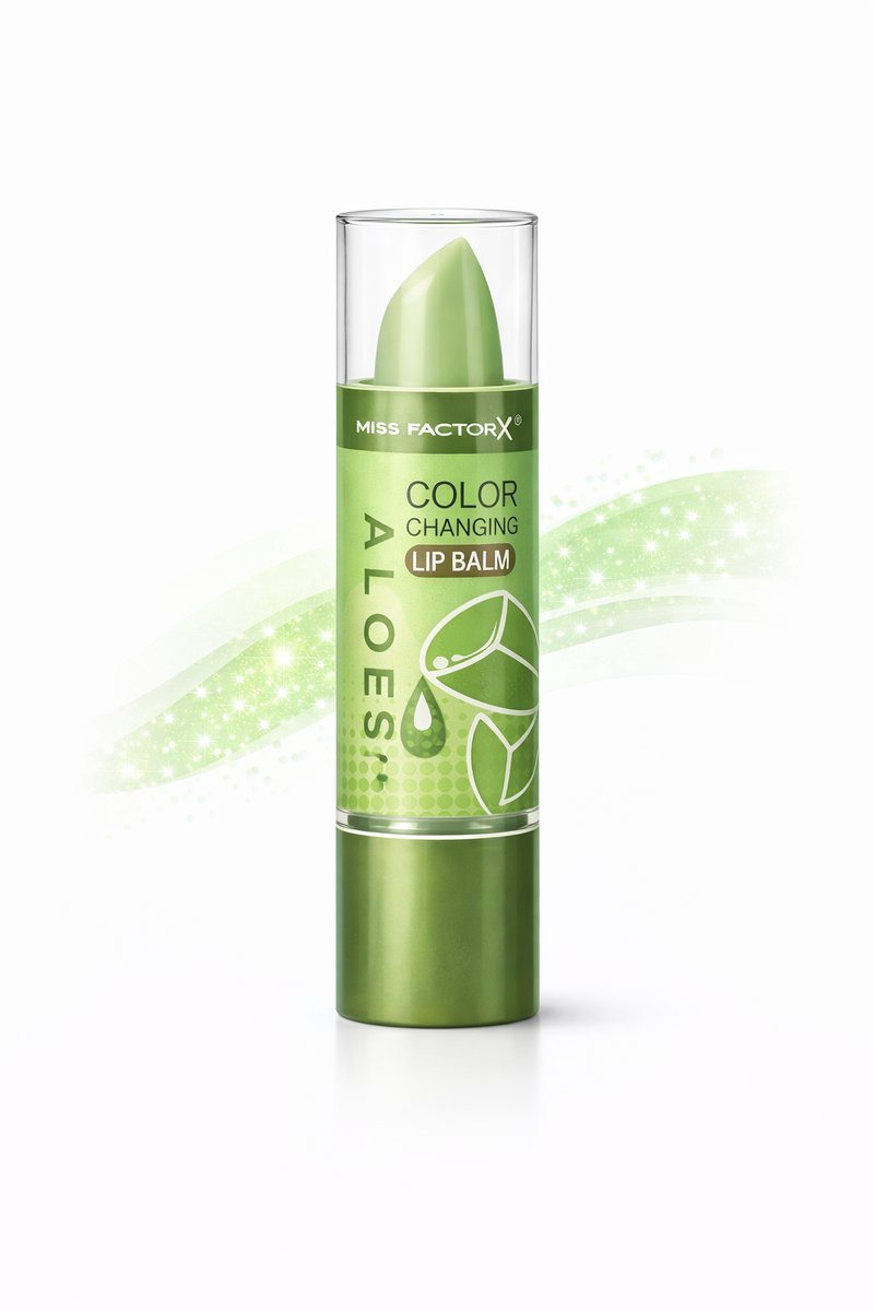 Miss FactorX Color Changing Lip Balm Aloe Vera – pH Lippenbalsem – Hydraterend – Roze Tint – 1 Stuk