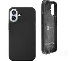 Cellularline Sensation Case Backcover Apple iPhone 16 Zwart Stootbestendig