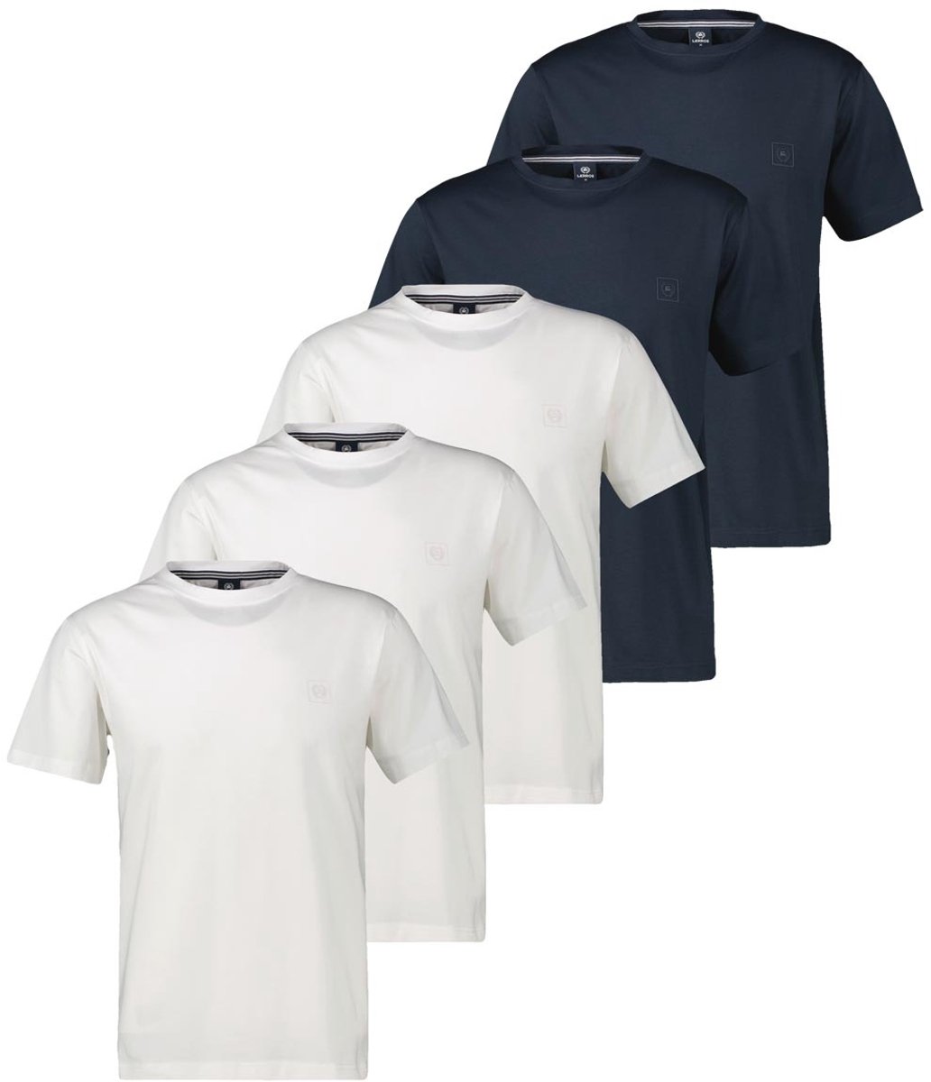 LERROS Heren t-shirt 5 pack Basic