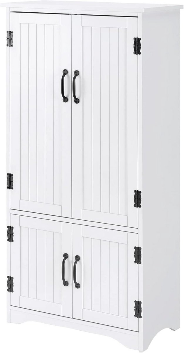 Moderne Keukendressoir met Vakken en Planken - Wit