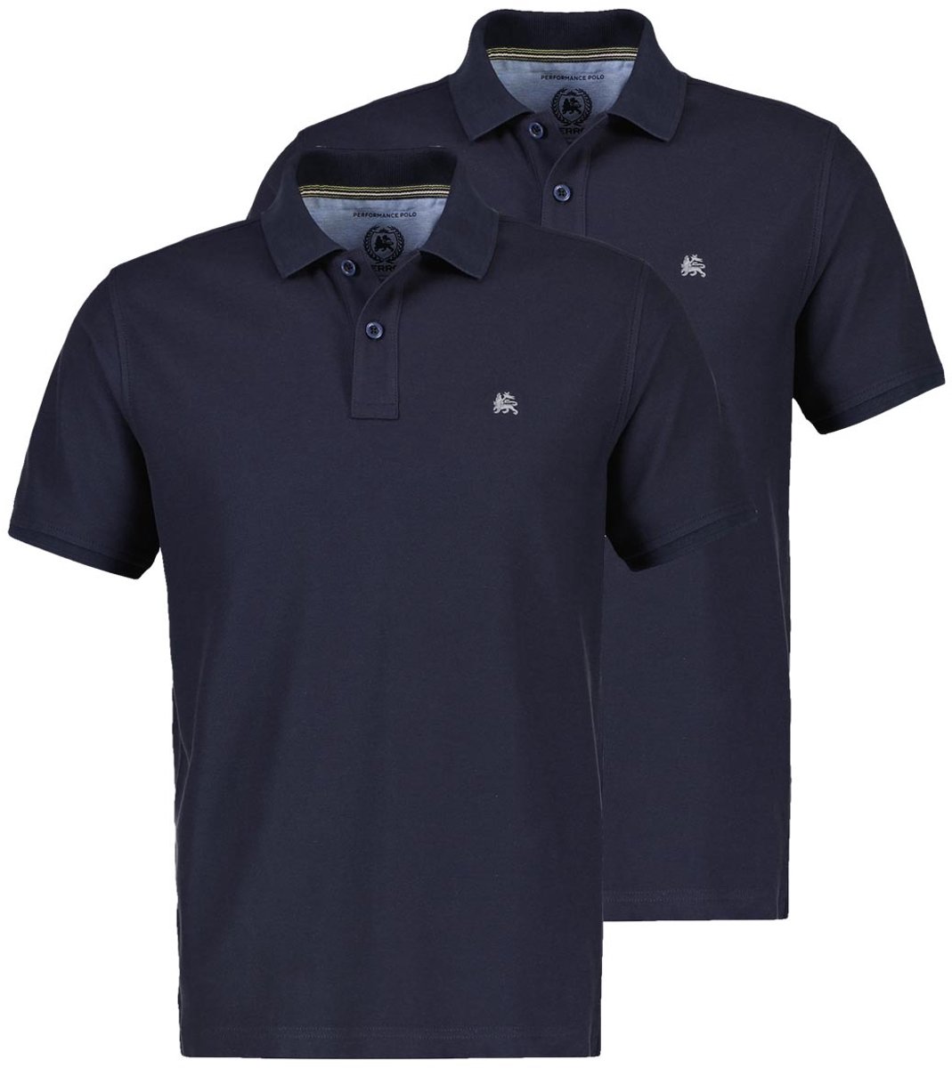 LERROS Heren poloshirt 2 pack Basic