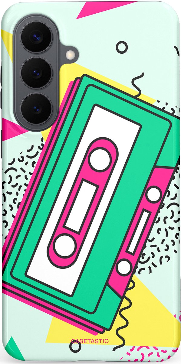 Casetastic Hoesje Geschikt voor Samsung Galaxy S26 Plus - Stijlvolle Beschermende Duo-layer Case - Retro 80s muziek