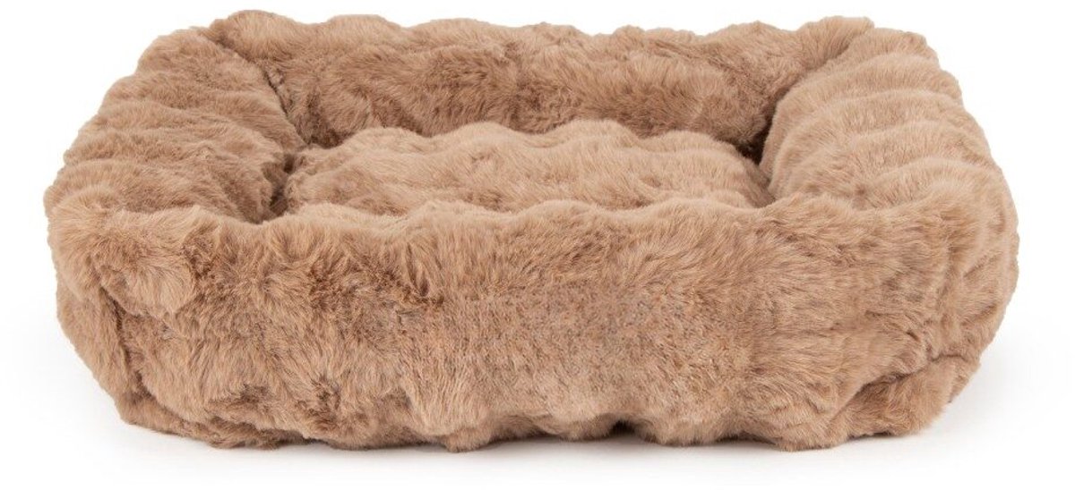 Hondenmand Fluffy Cognac - Maat 90 x 70 cm XL