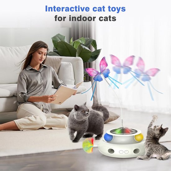 Siliconen Kattenstaart Speelgoed – Interactief Jachtspeelgoed Voor Katten, Zacht En Veilig, Stimuleert Natuurlijke Instincten