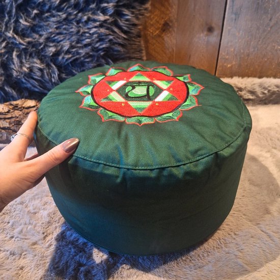YogaStyles Meditatiekussen Groen 4de Chakra van YogaStyles — afbeelding 5