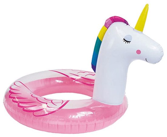 Bouée Licorne Gonflable Avec Siège – Paillettes, Poignées, Pour Bébé 3-36 Mois