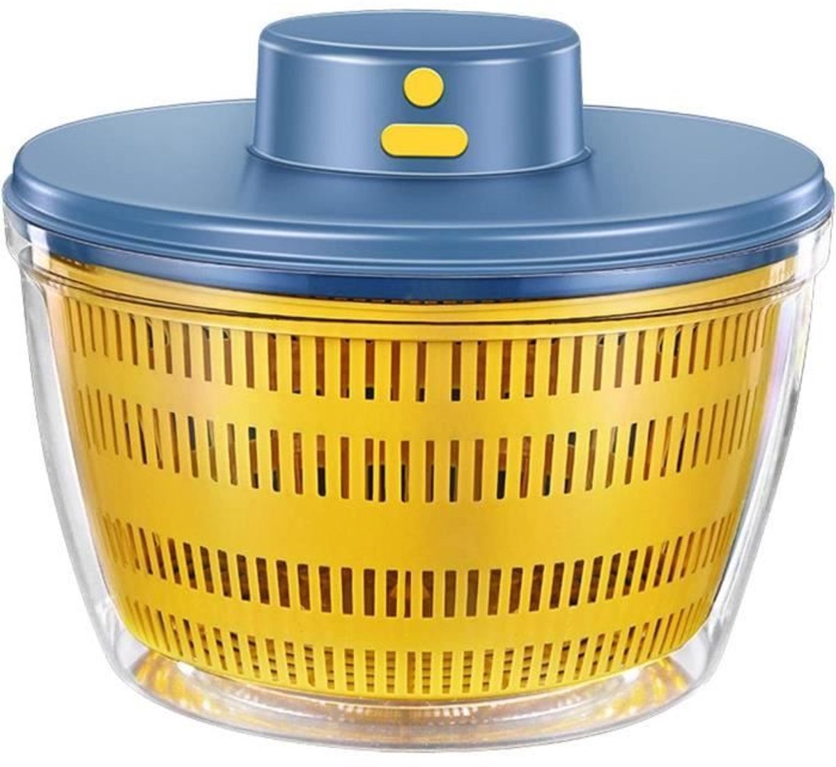 Saladedroger - Oplaadbaar - Automatisch - Grote capaciteit - Gemakkelijk schoon te maken - Blauw