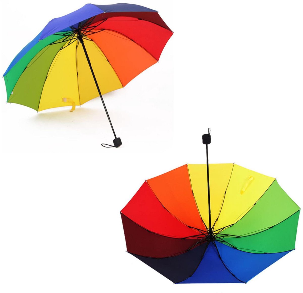 longziming - Compacte Regenboog Paraplu - Winddichte Reisparaplu Met 8 Baleinen - Sterke Storm Paraplu Voor Regen - Heren En Dames — cadeau in Mode & Accessoires - foto 4