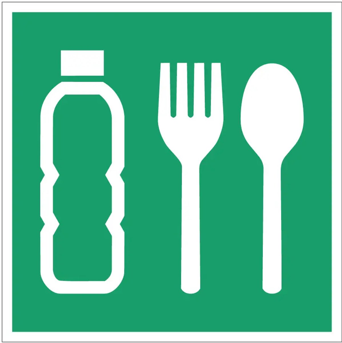 Noodrantsoen eten sticker - E074 | 20 x 20 cm