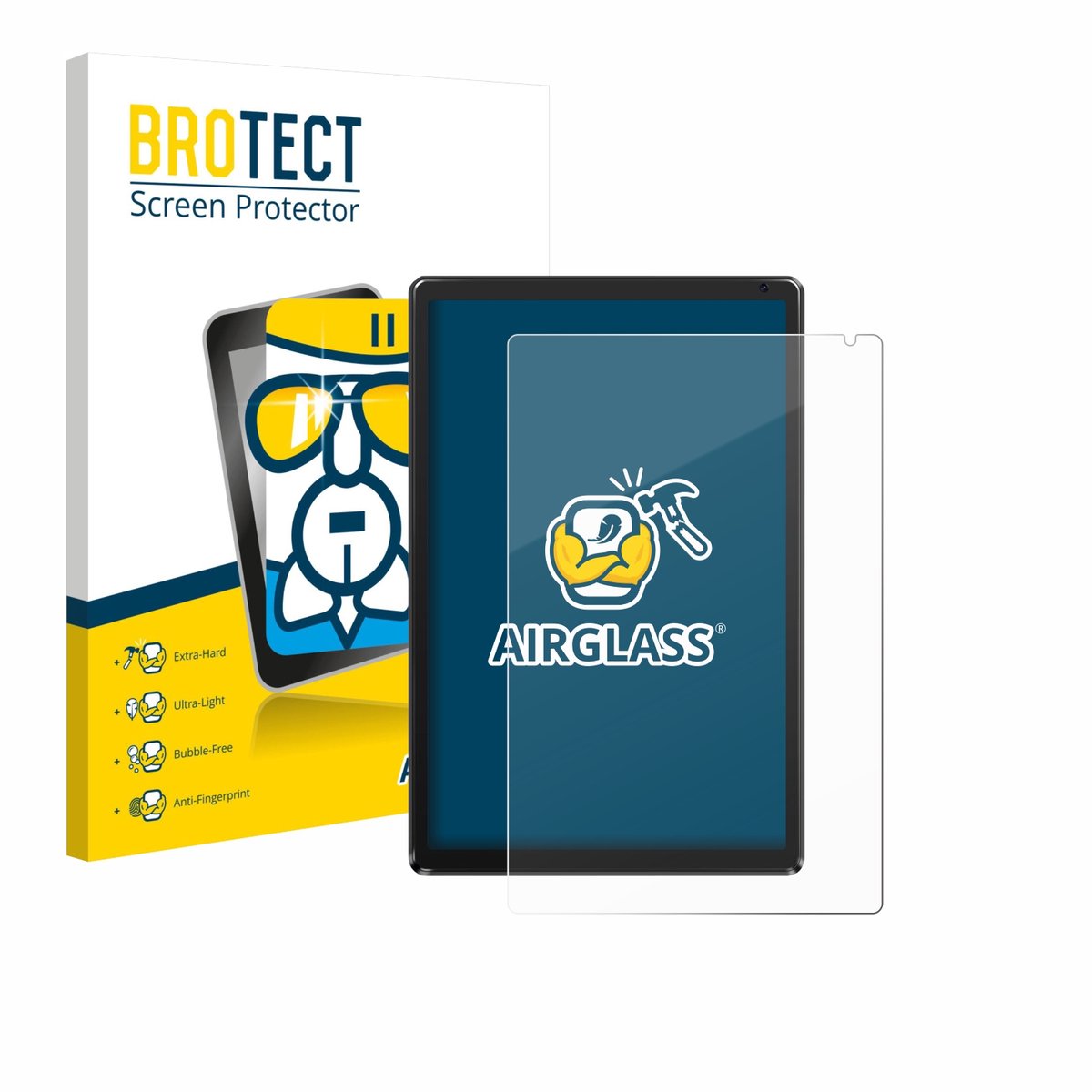 Screenprotector voor Ainmel AMLC12 10.1" Beschermglas transparant
