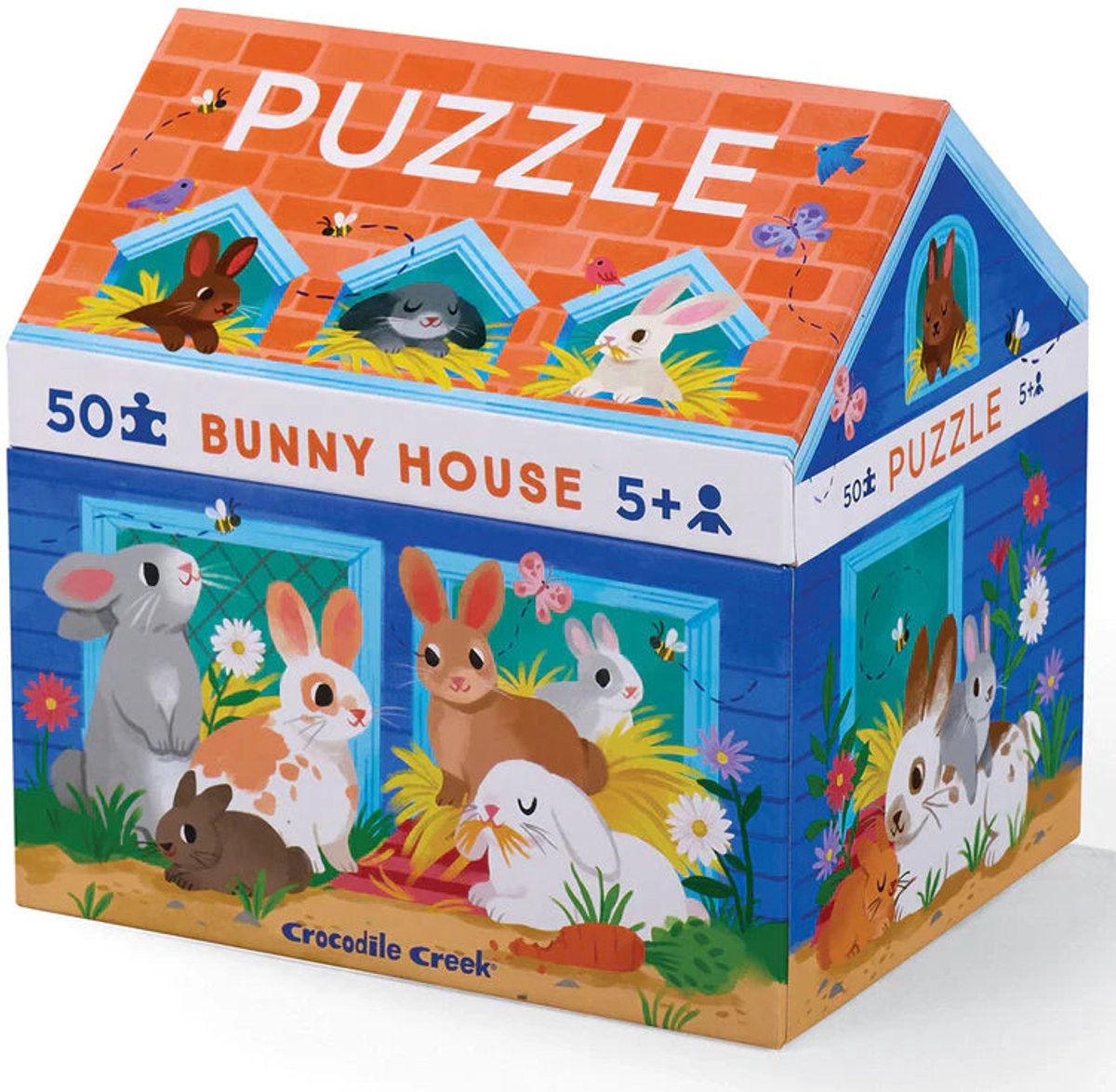 Crocodile Creek Puzzel Bunny House - 50 stukjes