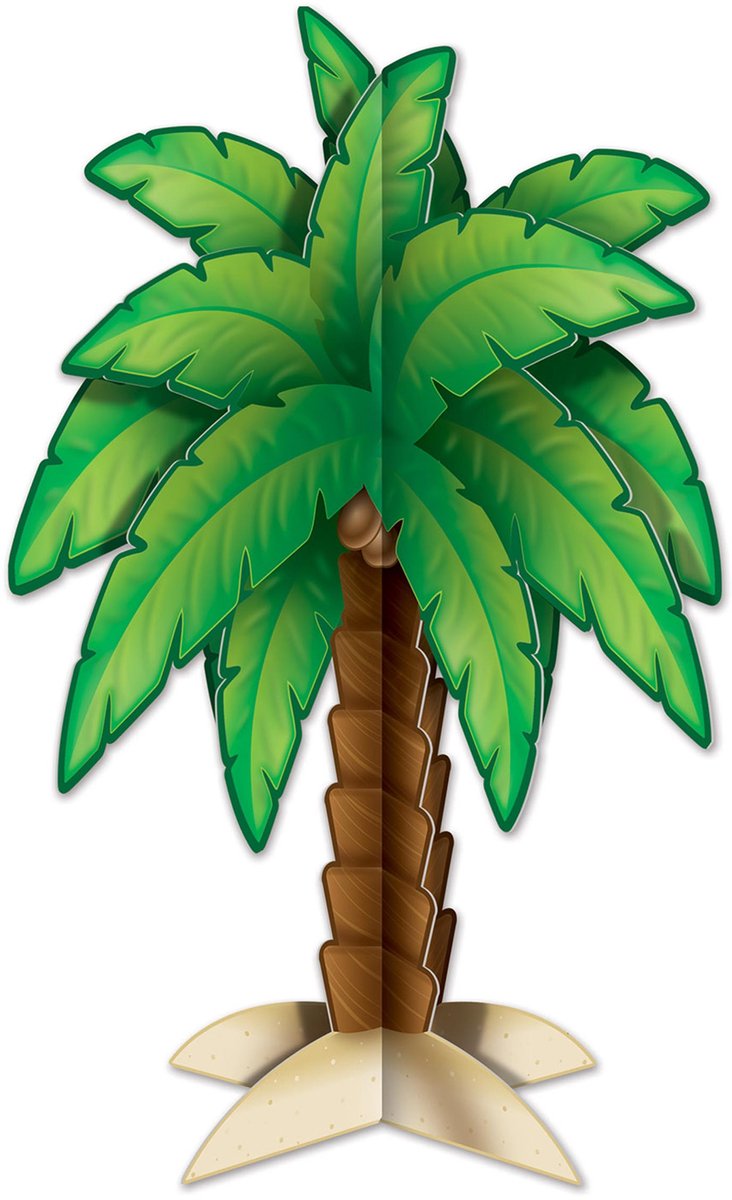 360 DEGREES - 3D DIY Tafeldecoratie Palmboom 30 cm van karton