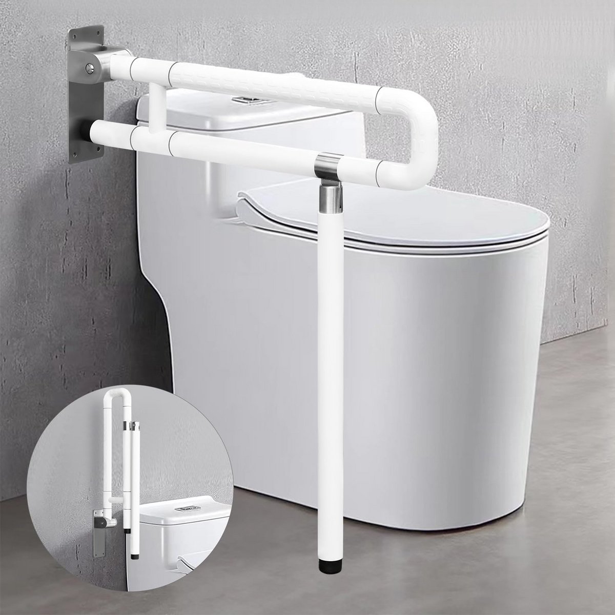 Opvouwbare Antislip Handgreep voor Badkamer | Stevige Leuning voor Senioren en Gehandicapten