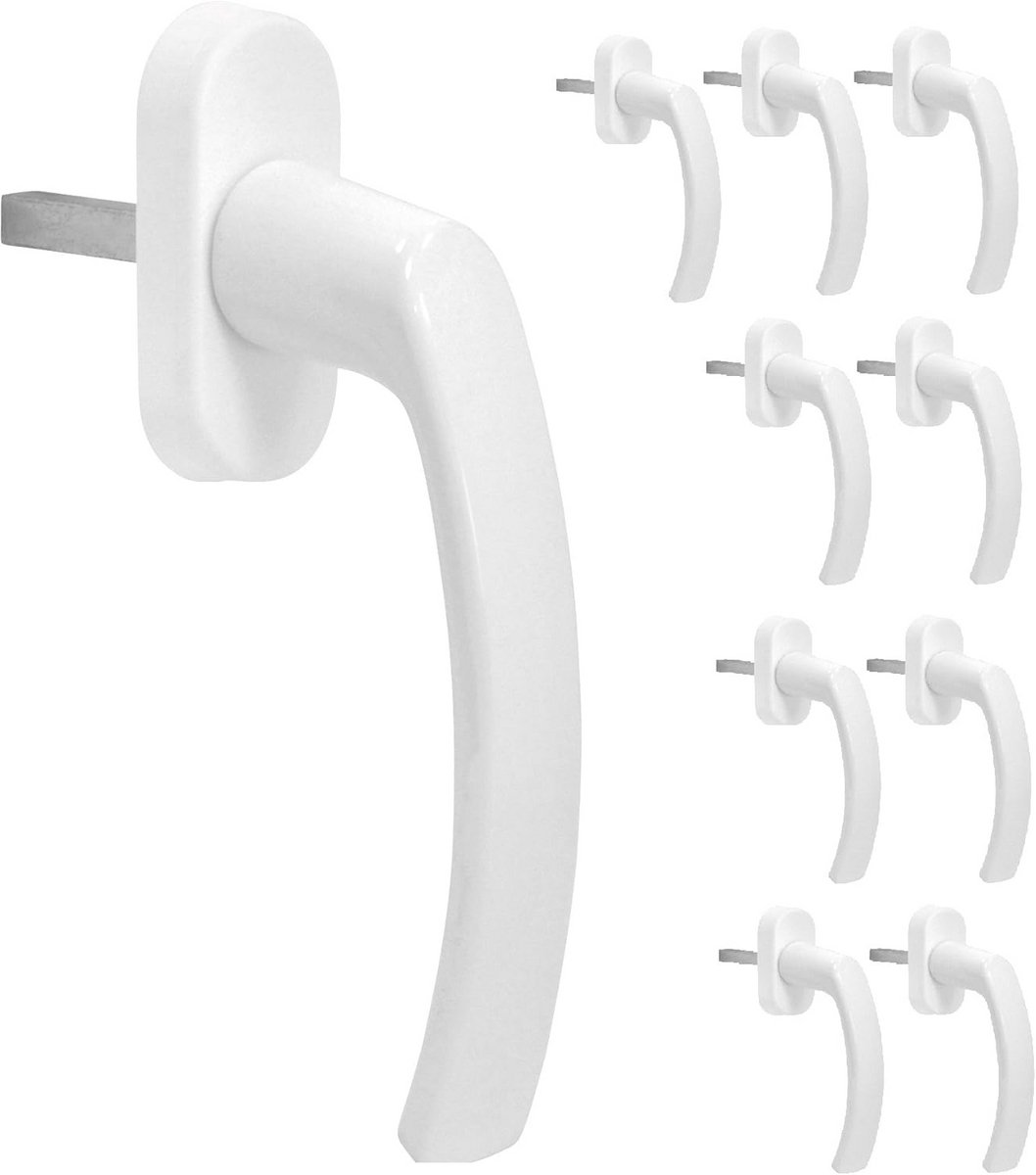 Raamgrepen Wit Gegoten Aluminium Draai-Kantel 10 Stuks