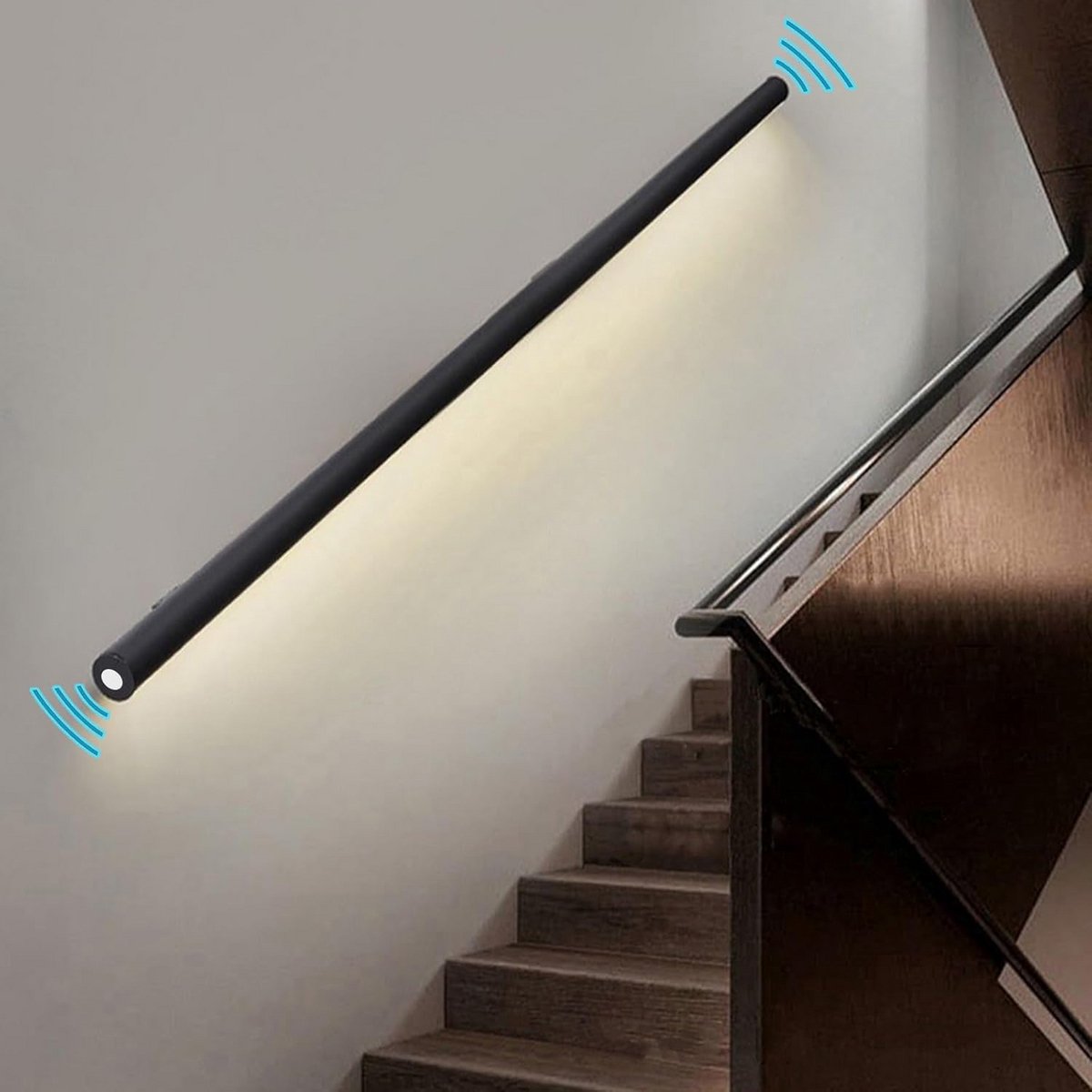 Stevige Trapleuning met Geïntegreerde Bewegingssensor LED Verlichting voor Veilige Binnentrappen