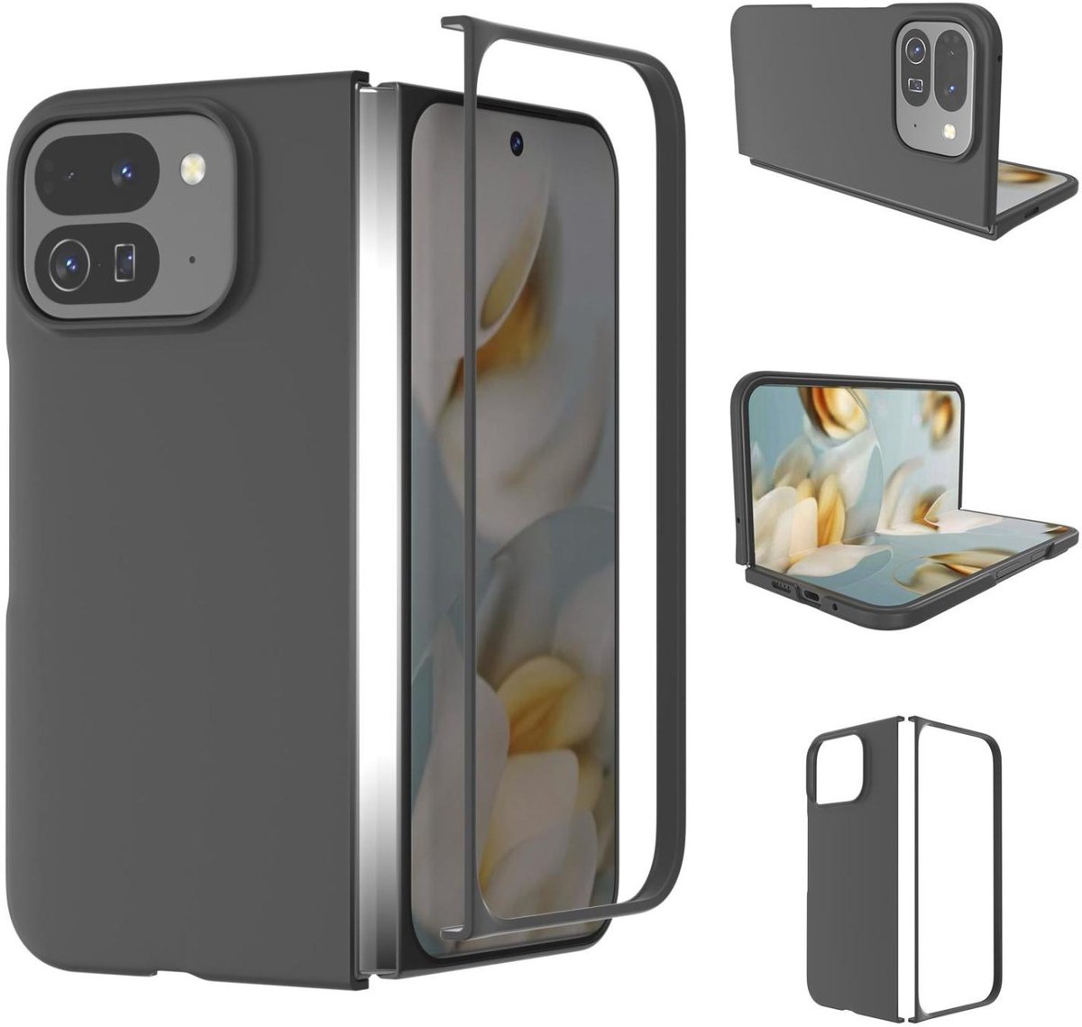 Mobigear Hoesje geschikt voor Google Pixel 10 Pro Fold Telefoonhoesje Hardcase | Mobigear Colors Backcover | Pixel 10 Pro Fold Case | Back Cover - Zwart