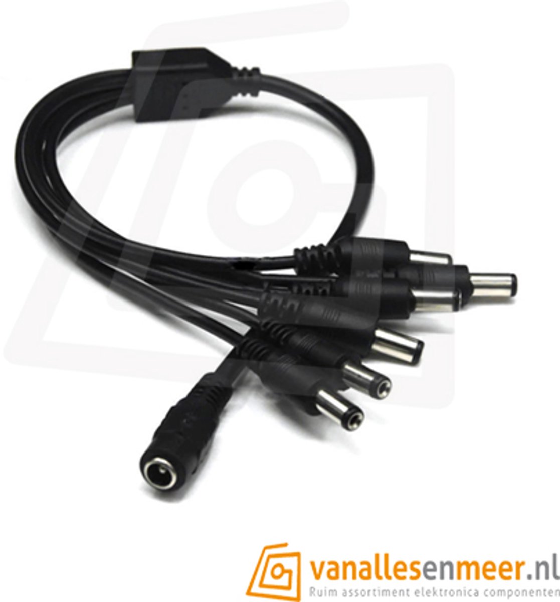 Voedingskabel splitter 1 naar 6