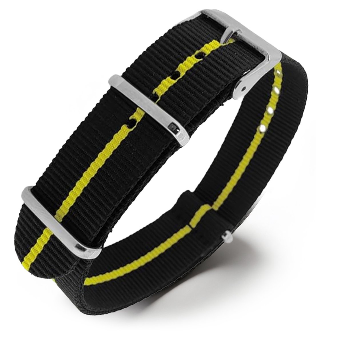 NATO Horlogeband G10 Military Nylon Strap - Skunk Geel 20mm