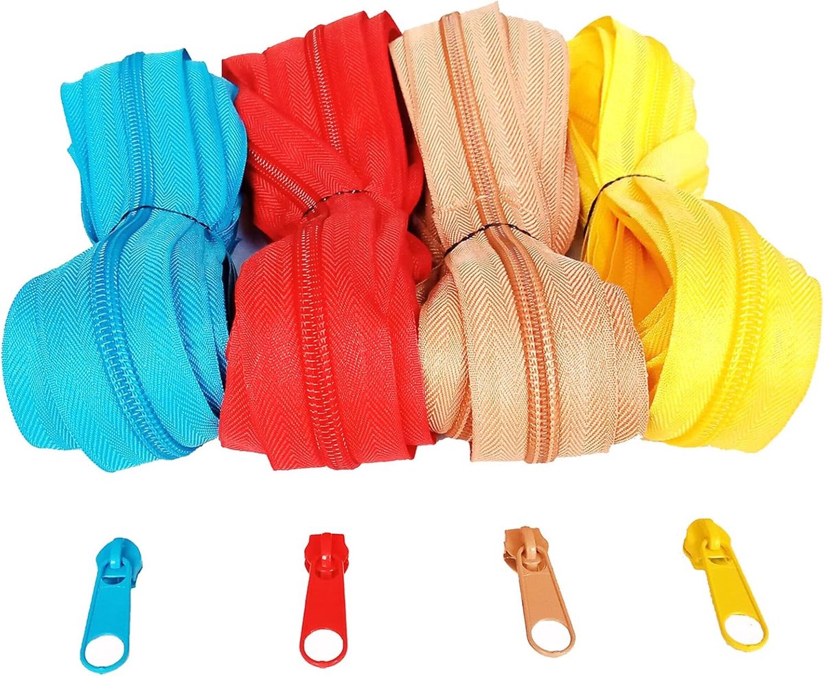 Eindeloze Nylon Ritssluiting per Meter met Schuivers en Eindstukken