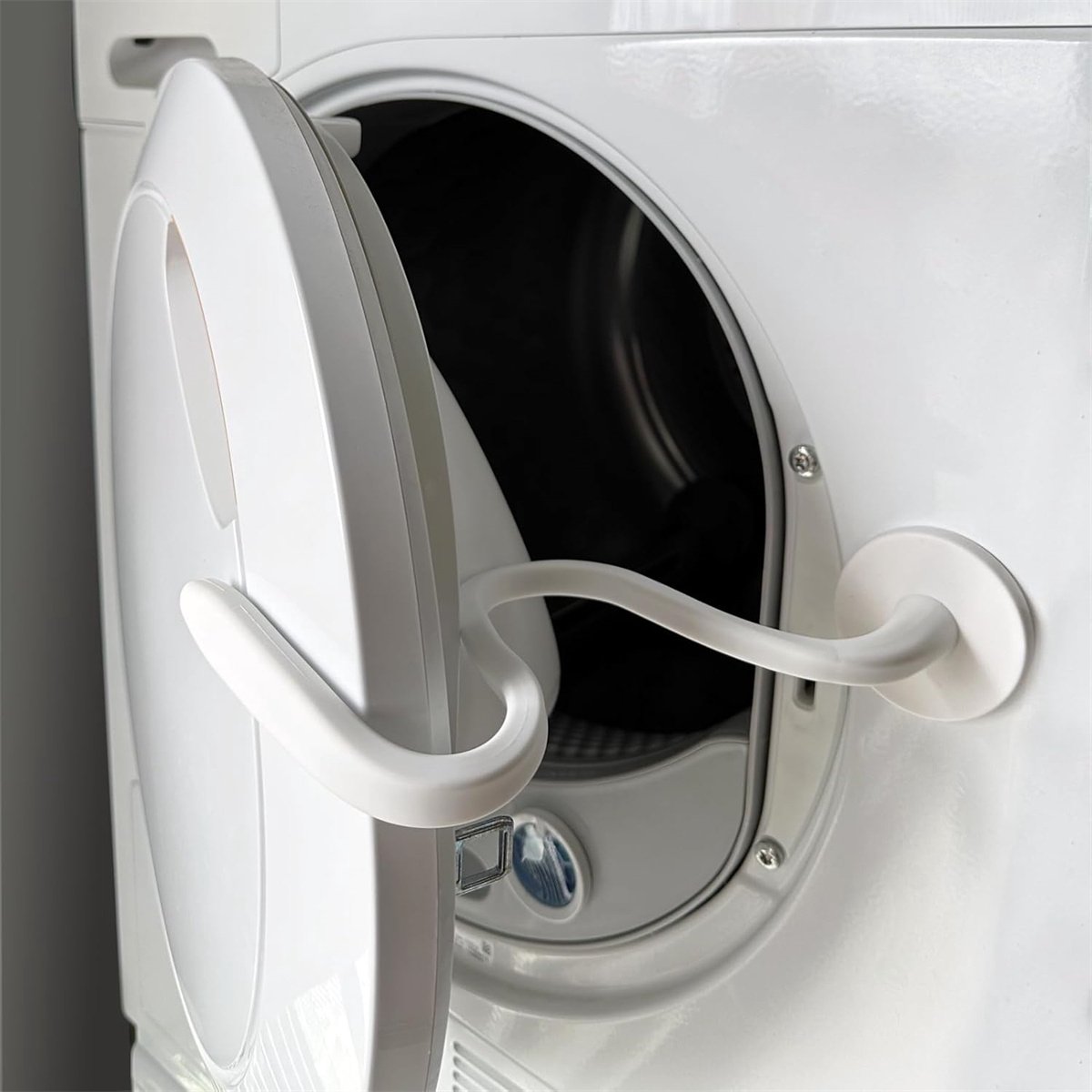 QTTVBTNA -Deurstopper en stopper voor wasmachine met voorlader - Magnetische deurstopper voor wasmachine met 66mm magneetvoet, verwijderbare deurstopper voor wasmachine. Houdt de deur van de wasmachine open om geurtjes te voorkomen