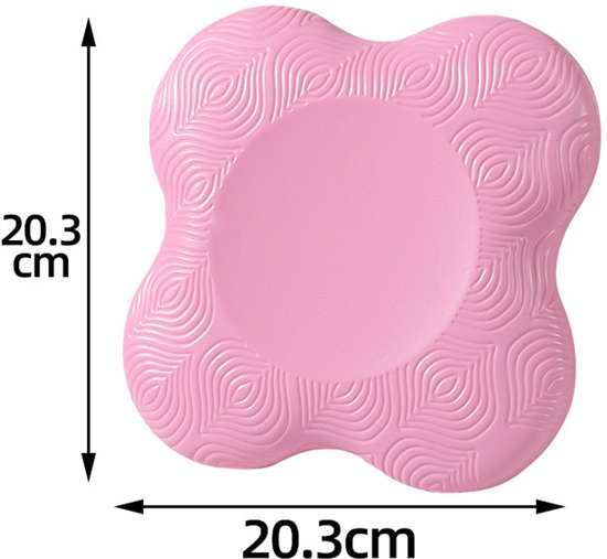 2 Stuks Tpe Verdikte Antislip Yoga Knielen Beschermend Pad- Ondersteuning Trage Rebound Antislip Sport Fitness Mat-Stevige Elleboog-roze — afbeelding 4