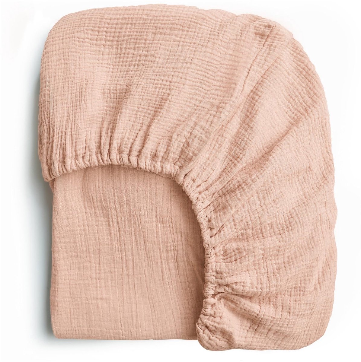 1 stuk Katoenen mousseline hoeslaken voor co-sleeping, 100% katoenen hoeslakens voor wiegjes, hoeslakens voor ovale en rechthoekige matrassen,8. Boterpoeder,71*135CM