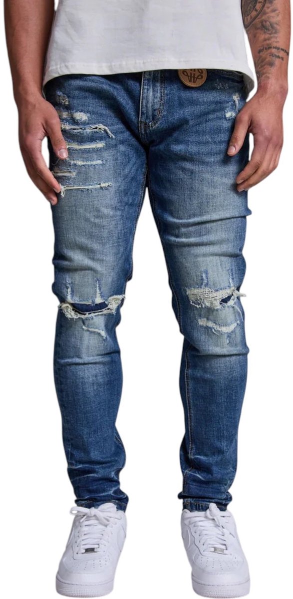 Amicci Heren Jeans Blauw AMJ57/BLU Alonzo