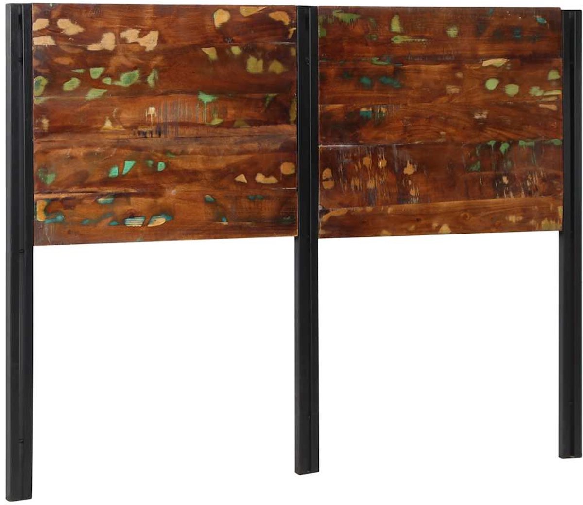 vidaXL - Hoofdeinde - 140 - cm - massief - gerecycled - en - ijzer
