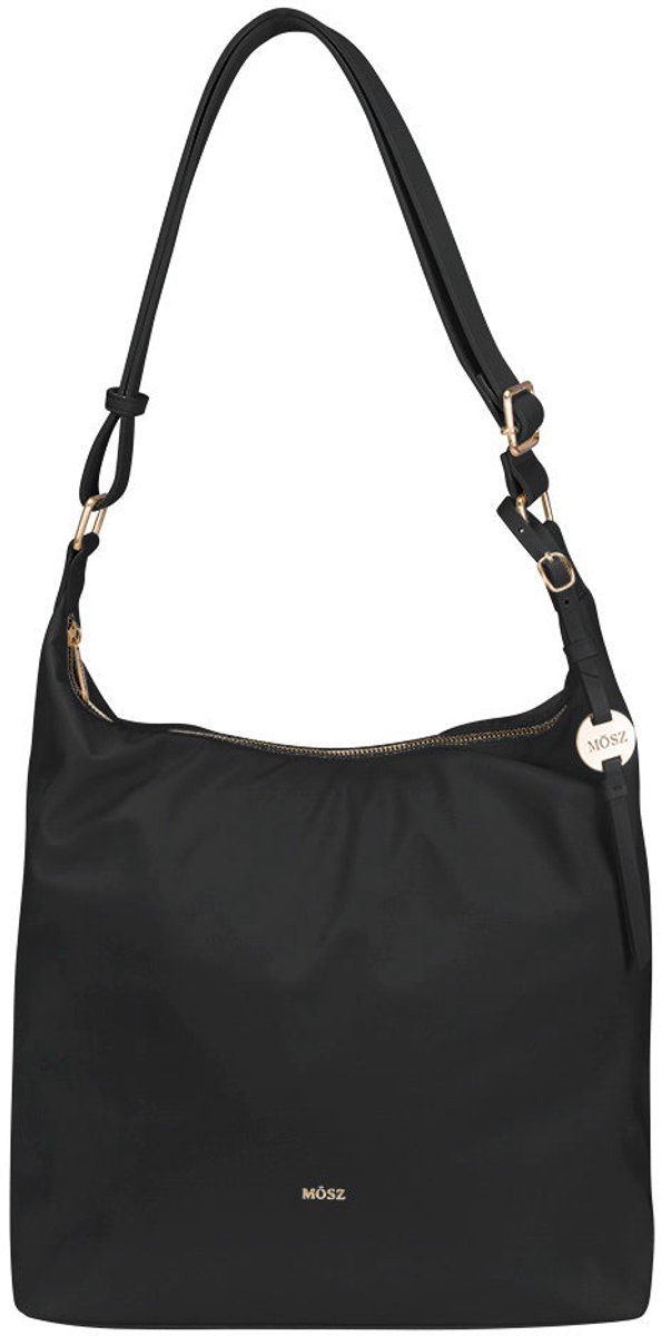 MŌSZ Dames schoudertas hobo nylon - zwart