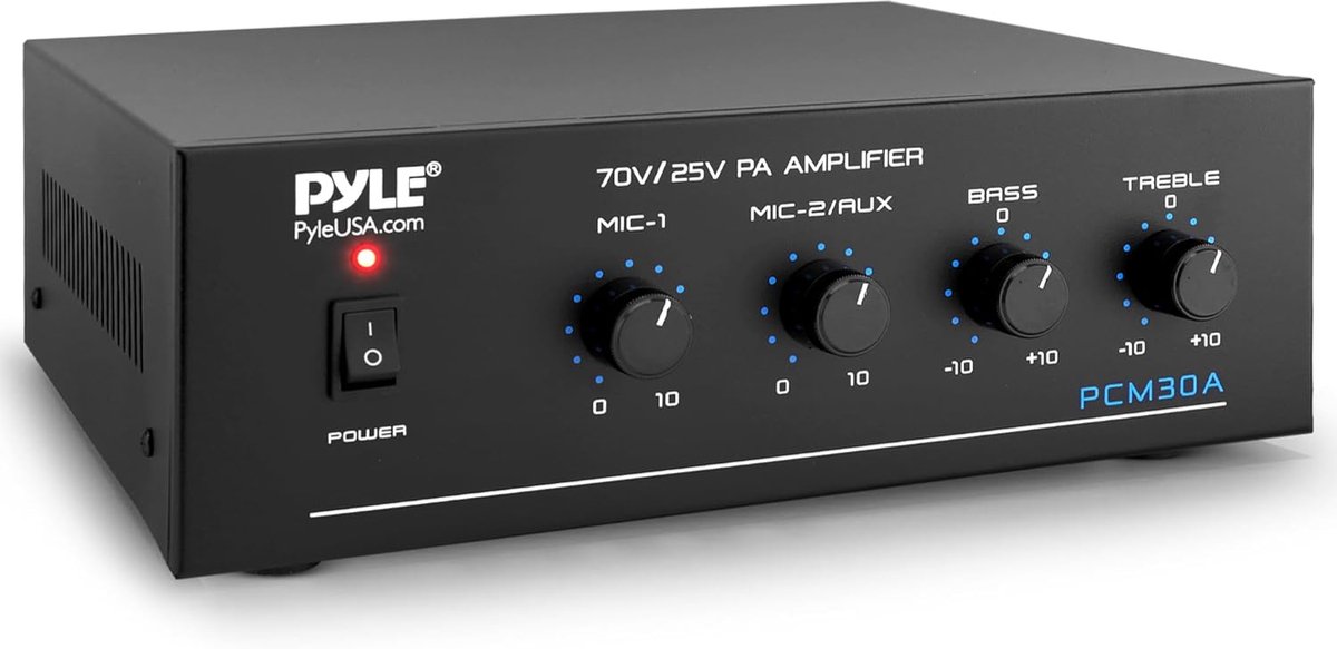 Krachtige Bluetooth Stereo Audio Versterker met 2 Microfoon Ingangen