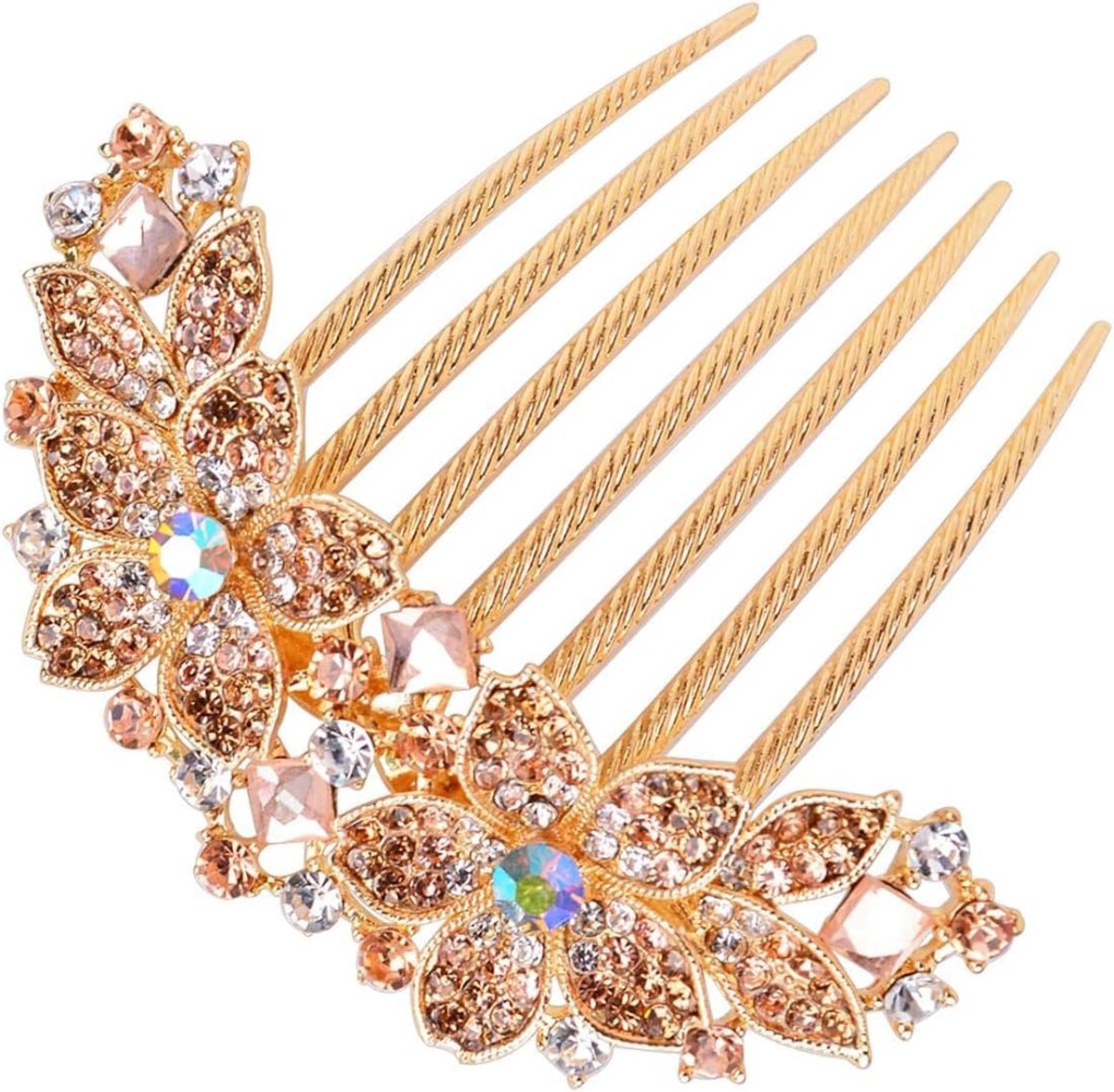 Prachtige Bloemen Haarkam met Strass Versiering voor Dames en Meisjes